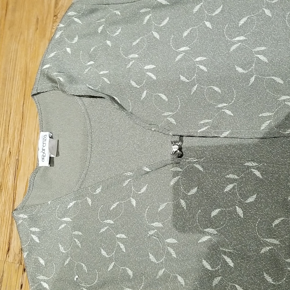 Apparenza sage green top EUC sz 22W - Picture 3 of 6